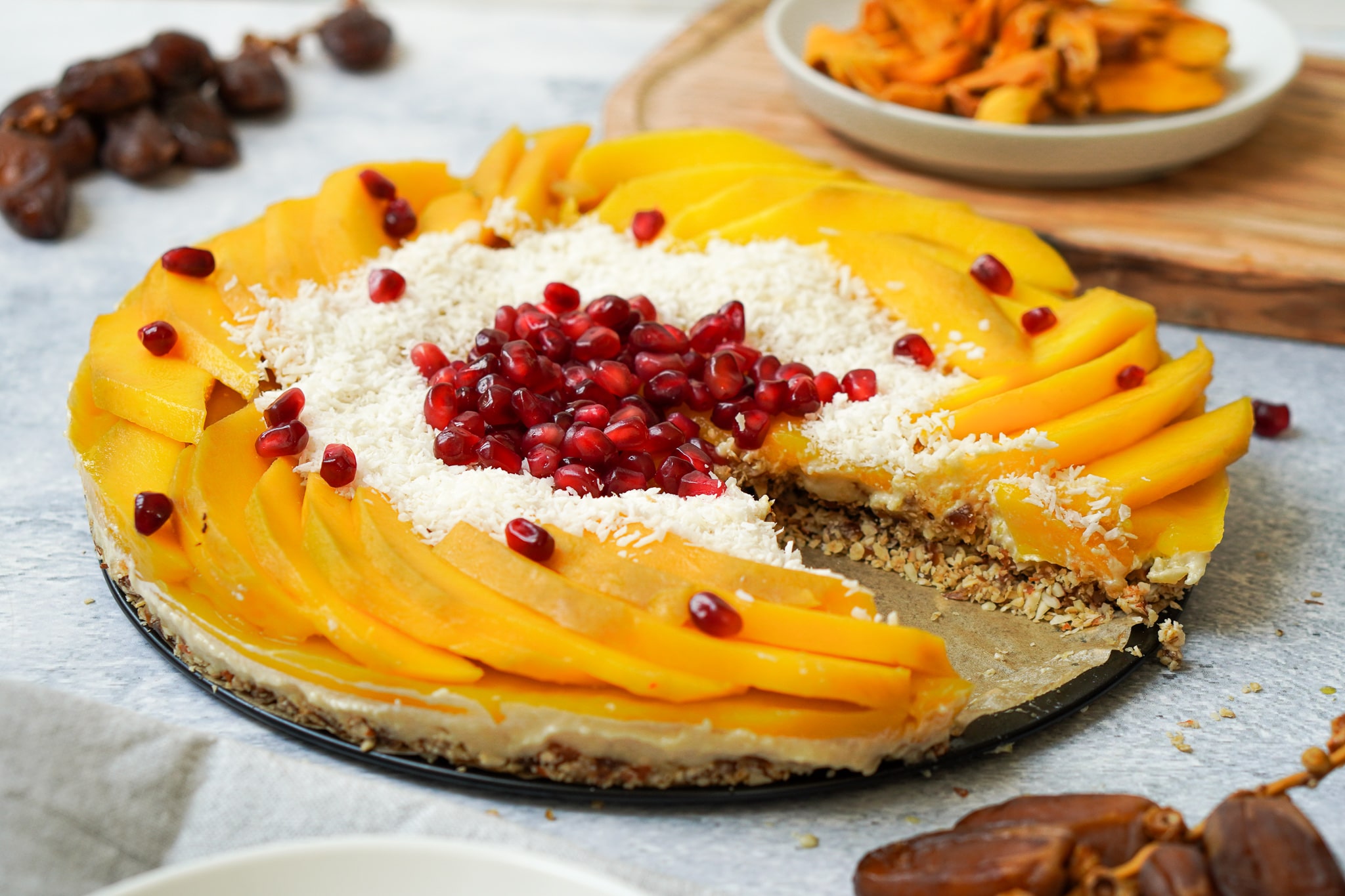 Mango Rohkost Torte | Vegan, Glutenfrei