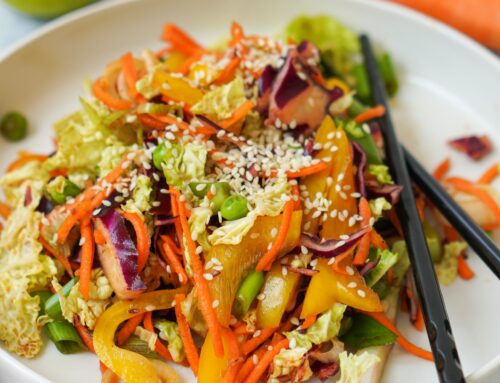 Asia salad with Chinese cabbage & sesame dressing