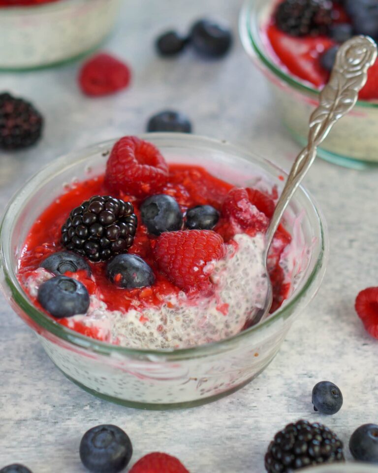 Chia Pudding selber machen vegan Grundrezept
