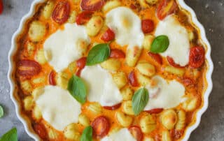 Gnocchi Auflauf Tomate Mozzarella - einfach