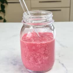 High Protein Himbeer Smoothie