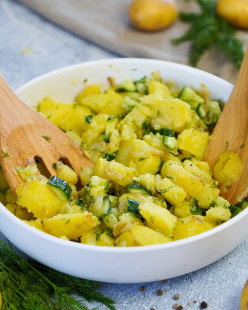Kartoffelsalat mit Essig & Öl