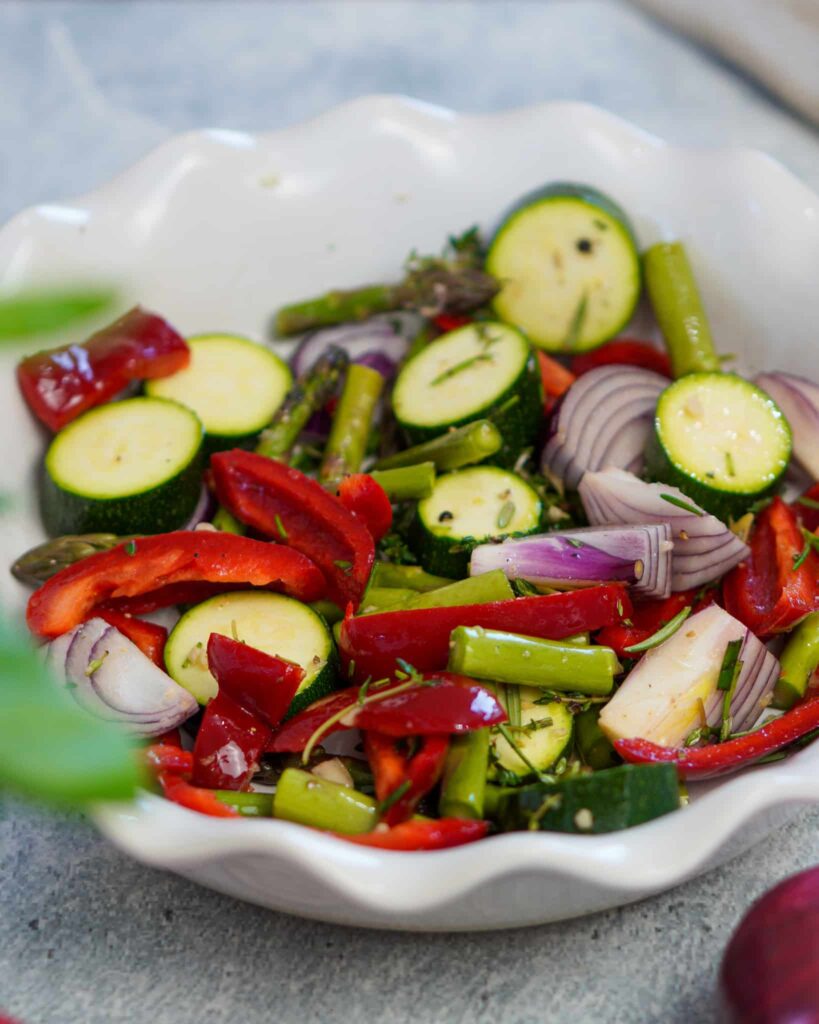 Grillgemüse mit würziger Marinade