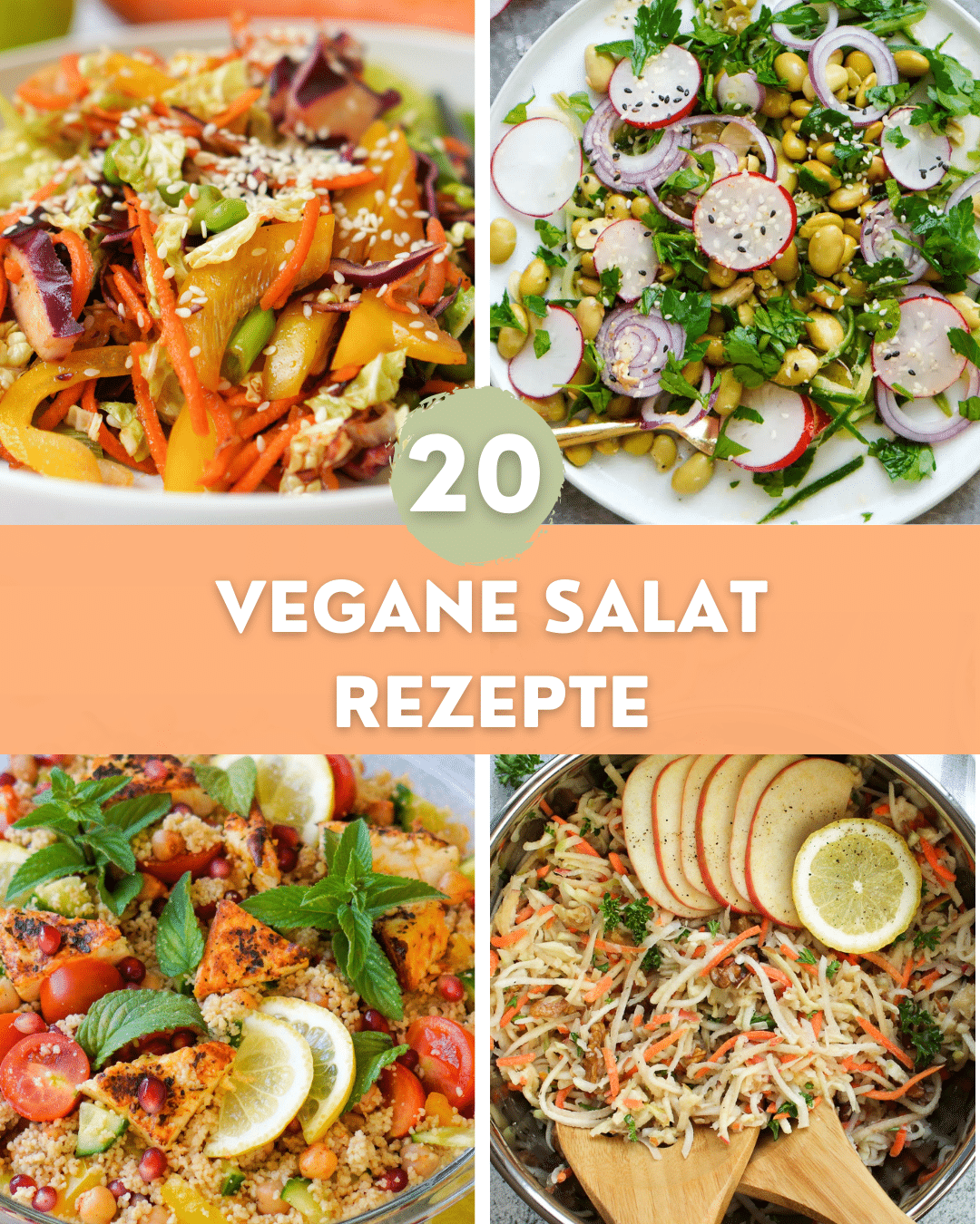 20 vegane Salat Rezepte