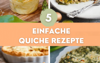 5 leckere Quiche Rezepte - vegetarisch