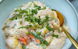 Gnocchi mit grünem Spargel und Feta