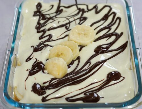 Gesundes Banana-Split Dessert zum Abnehmen