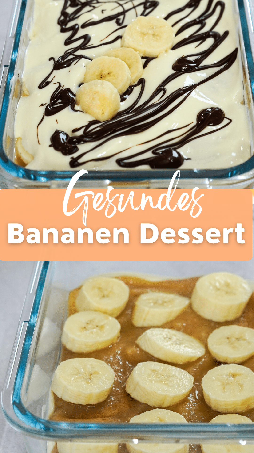 Gesundes Banana-Split Dessert zum Abnehmen