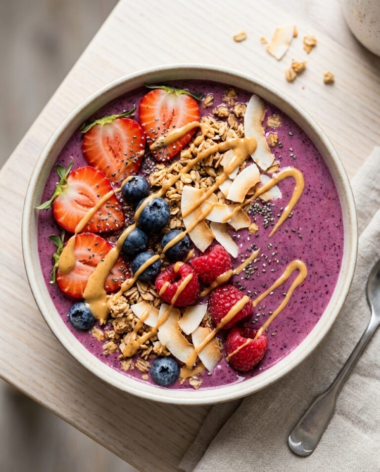 Sättigende Beeren Smoothie Bowl: Dein Power-Frühstück!