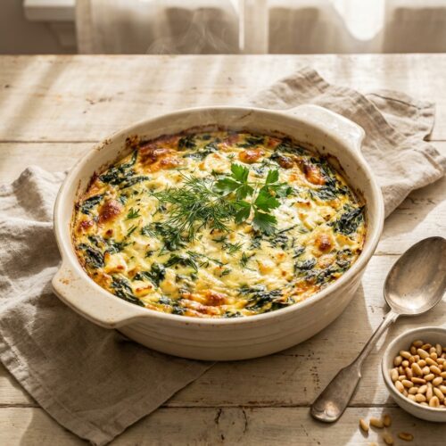 Spinat-Feta Auflauf