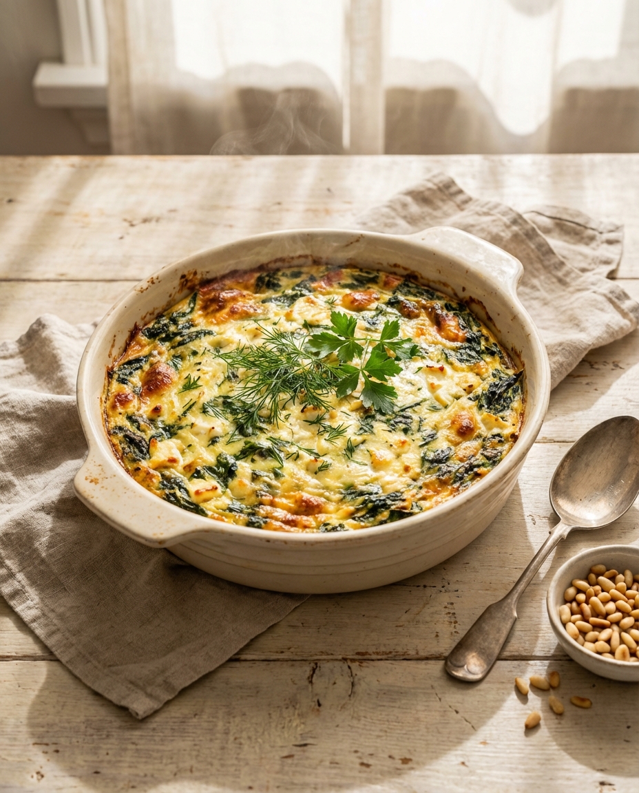 Spinat-Feta Auflauf