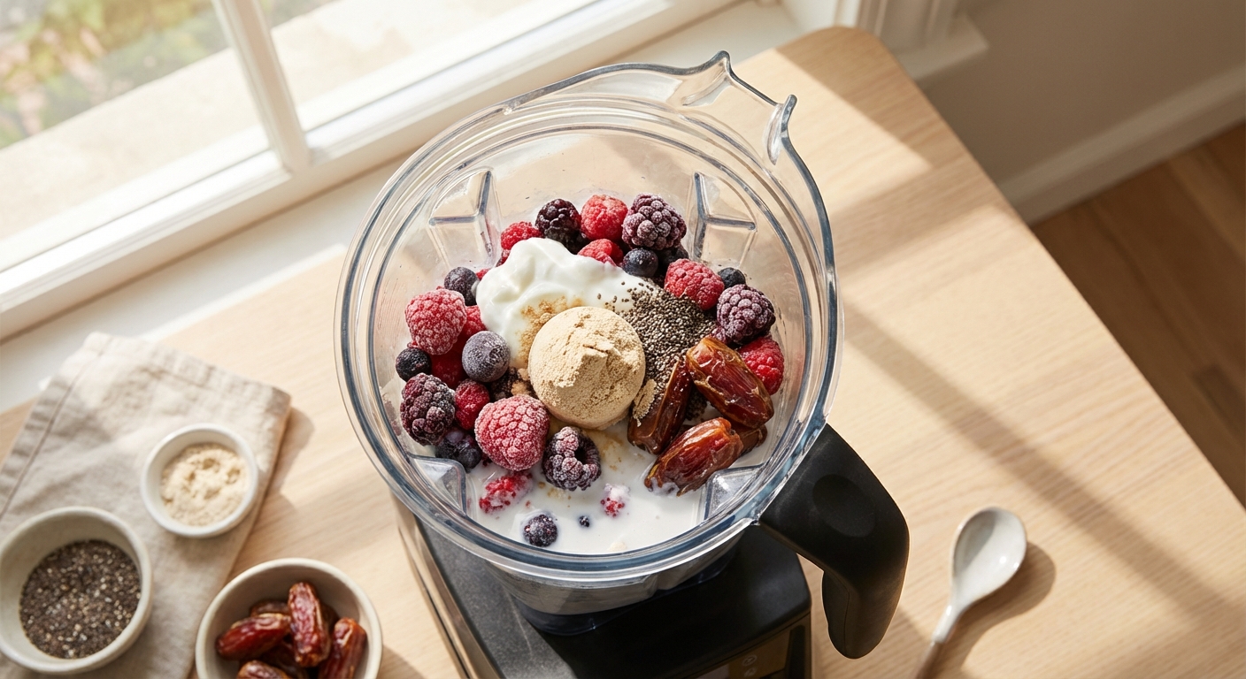 Sättigende Beeren Smoothie Bowl: Dein Power-Frühstück! Zubereitung