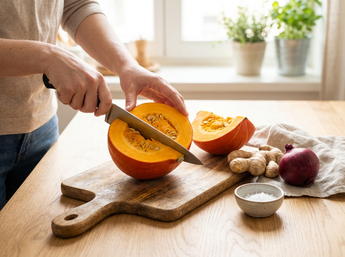 Kürbis-Ingwer Suppe Zubereitung