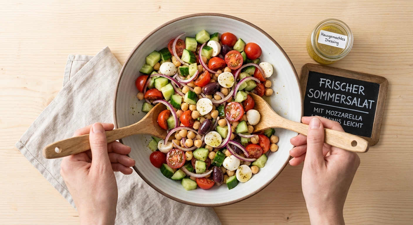 Griechischer Kichererbsensalat Zubereitung