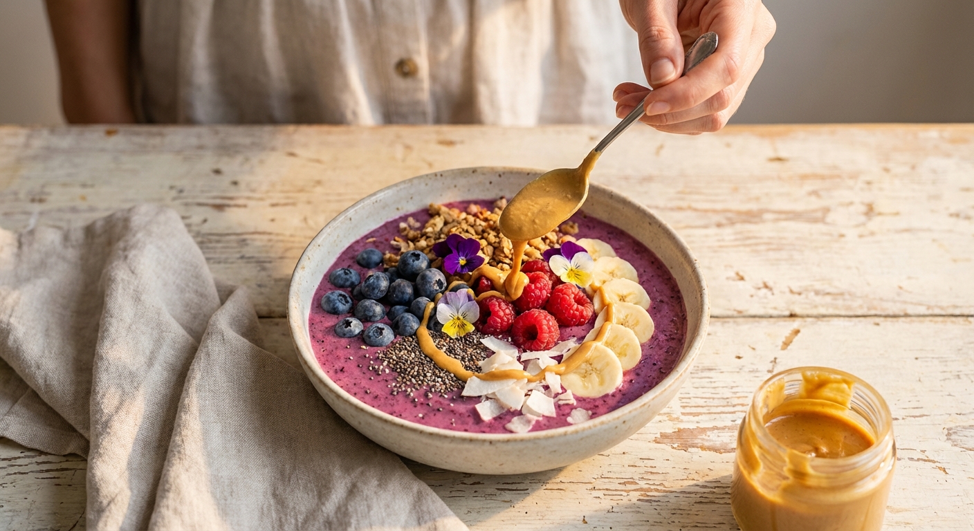 Sättigende Beeren Smoothie Bowl: Dein Power-Frühstück! Zubereitung