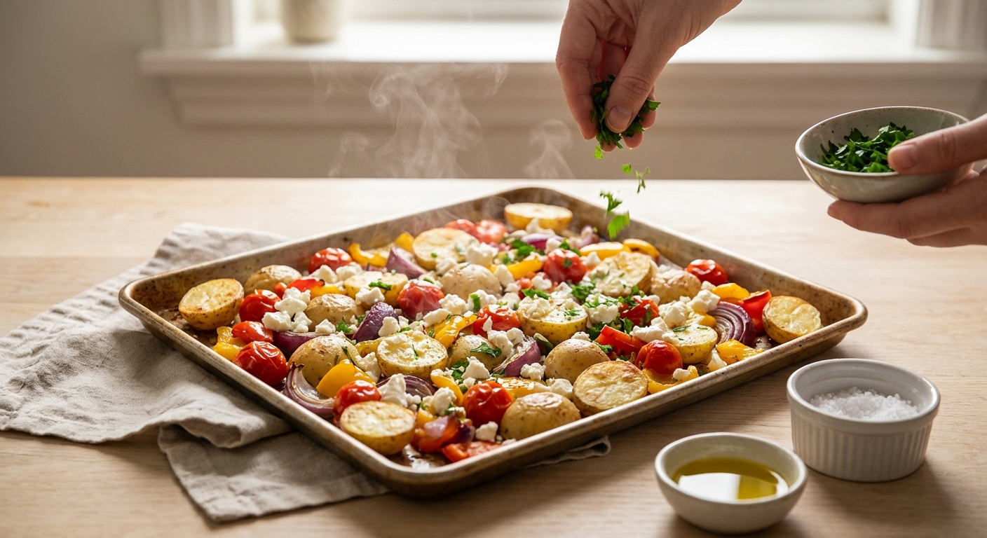 Griechische Ofenkartoffeln Zubereitung