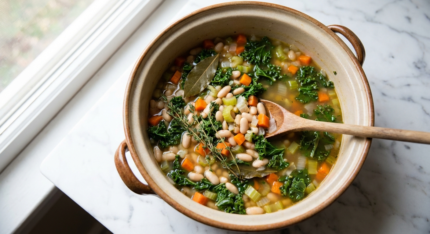 Bohnen-Gemüse Eintopf Zubereitung