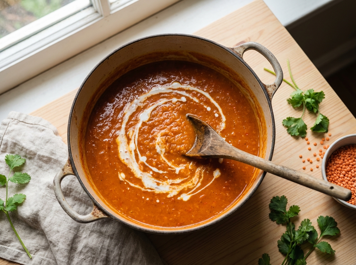 Rote Linsen Suppe Zubereitung
