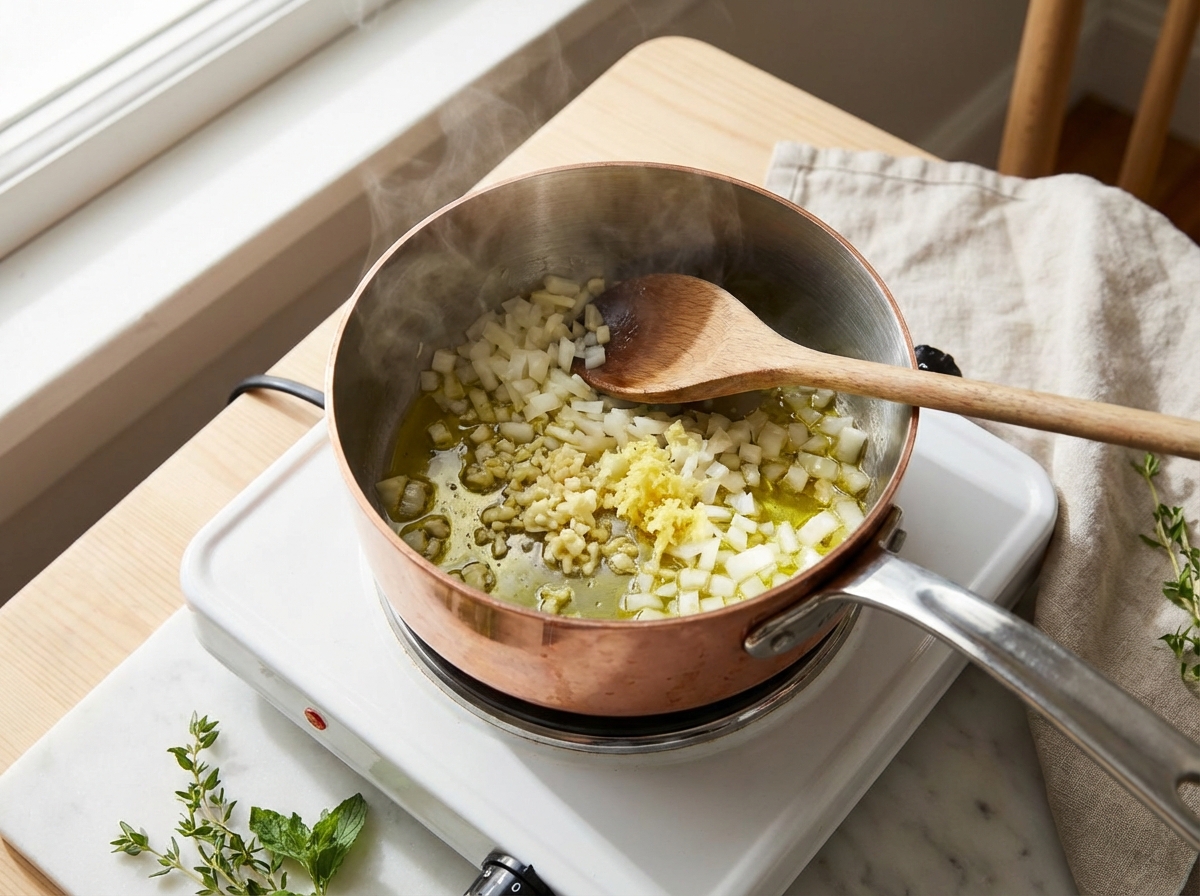 Cremige Rote-Beete-Suppe mit Ingwer und Apfel Zubereitung