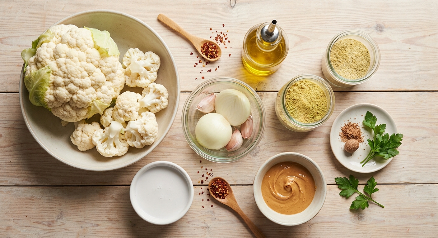 Zutaten für Cremige Blumenkohlsuppe