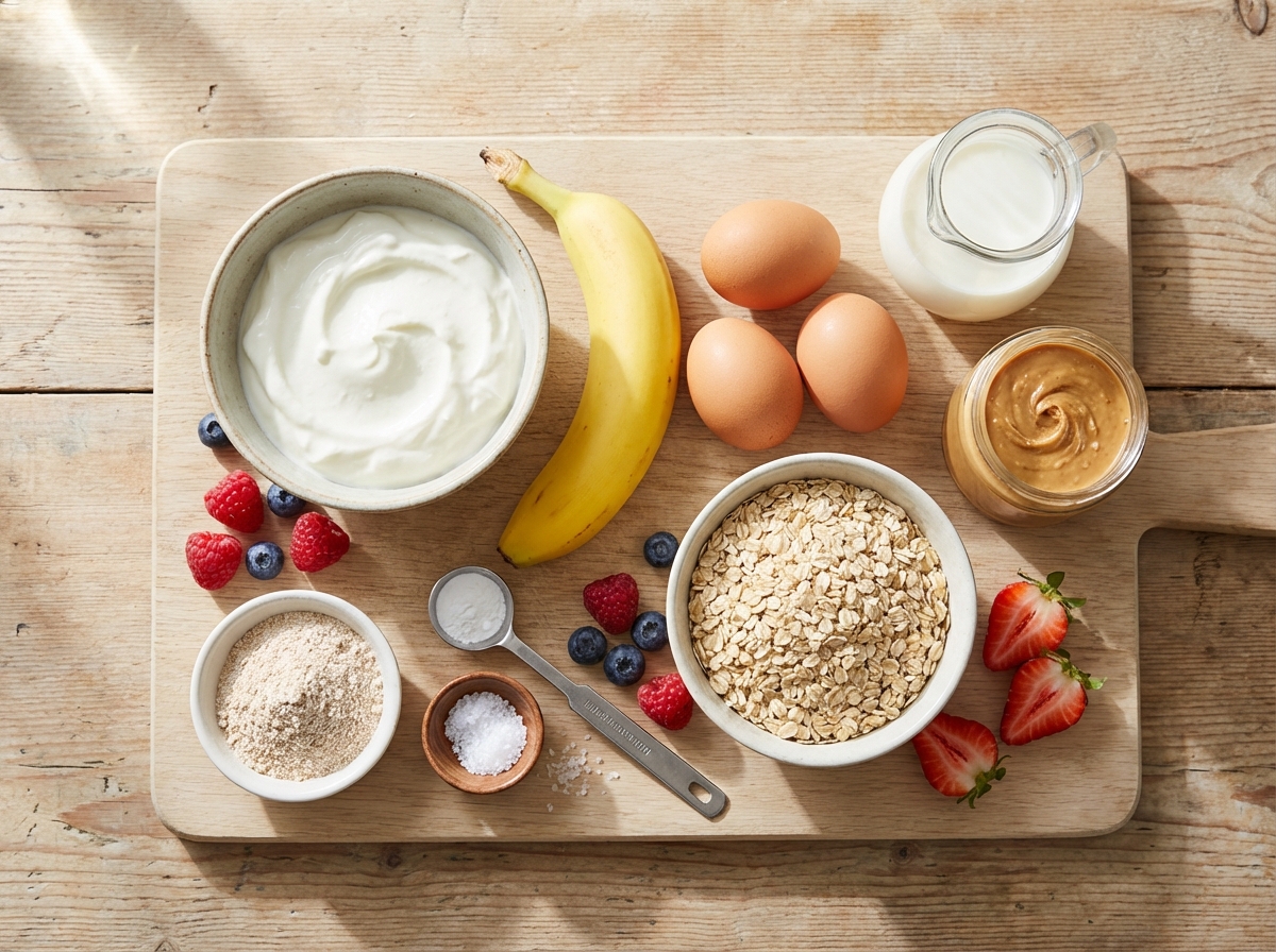 Zutaten für Protein Pancakes Rezept