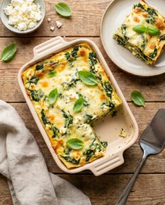 Spinat-Lasagne mit Feta