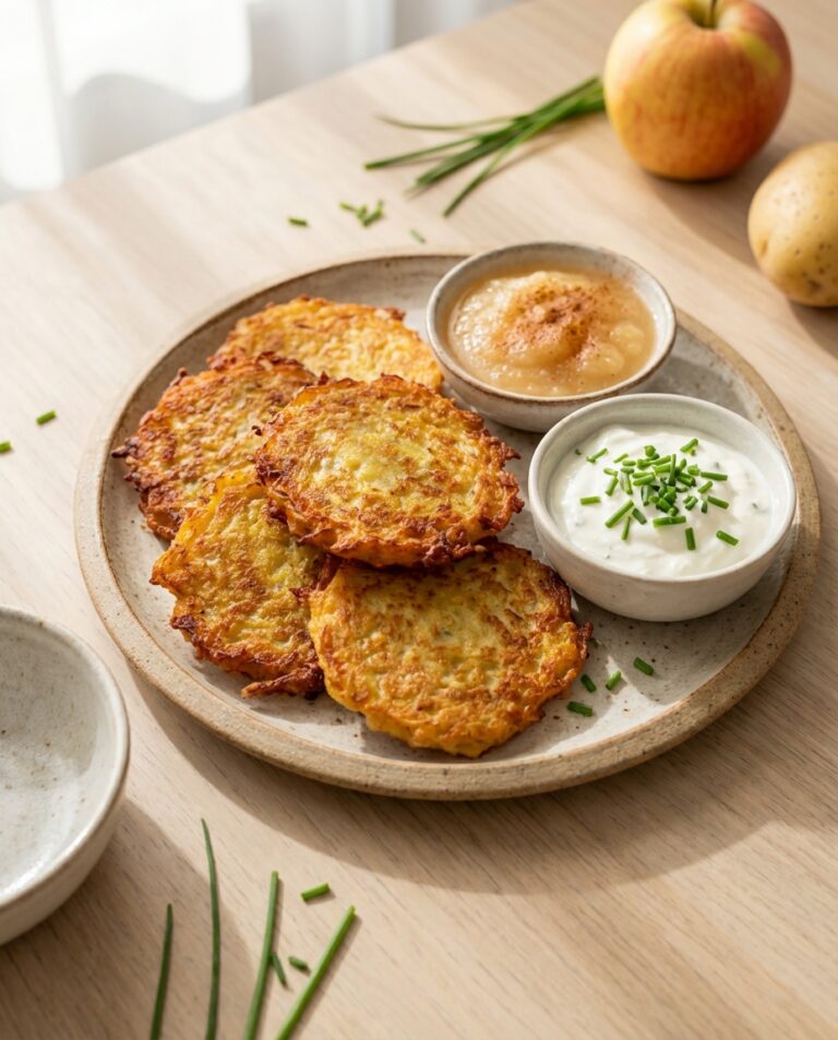 Omas Kartoffelpuffer mit Apfelmus: Proteinreich & Leicht