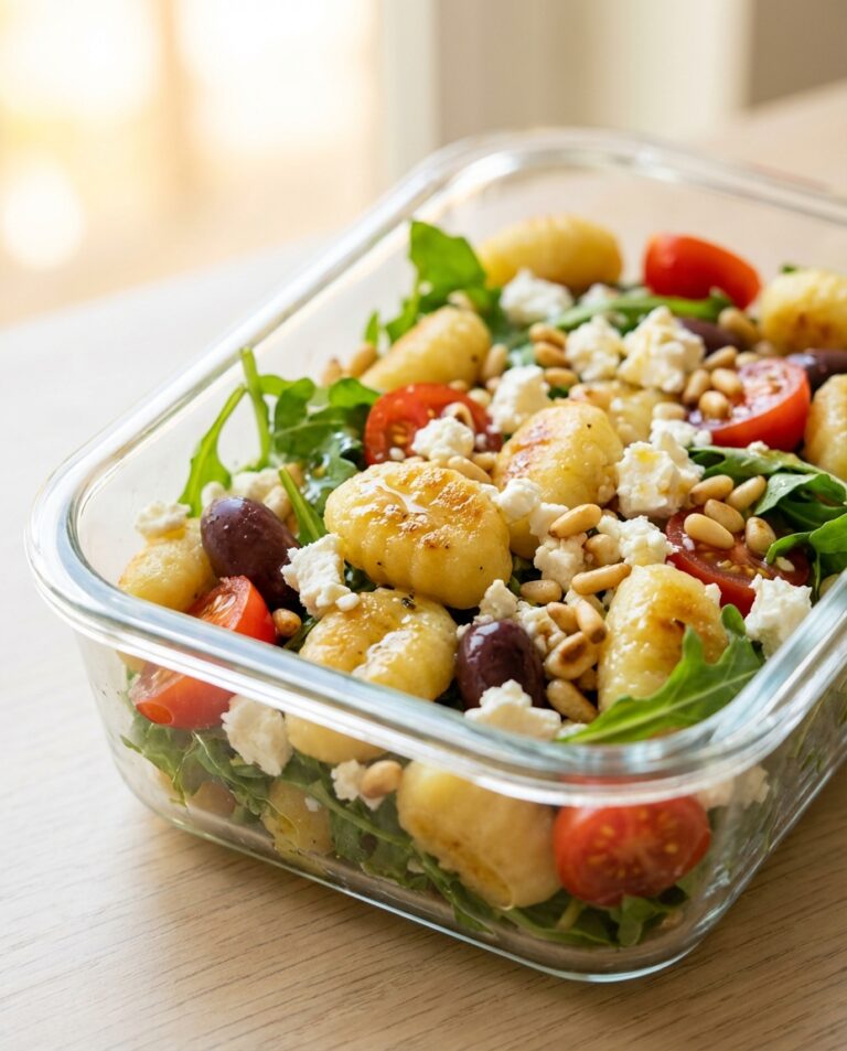Gnocchi-Salat to Go mit Feta und Rucola