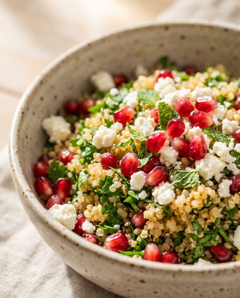 Quinoa-Tabouleh mit Granatapfel und Feta