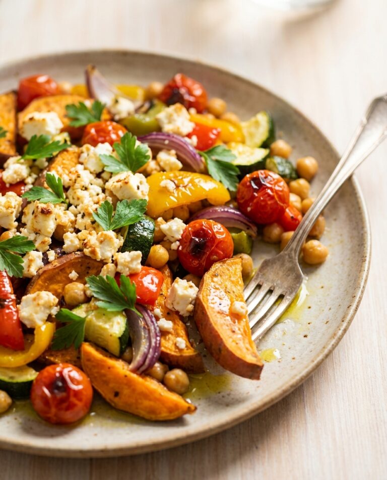 Ofengemüse-Platte mit überbackenem Feta