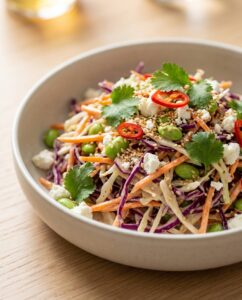 Asia Coleslaw mit Sesam-Dressing