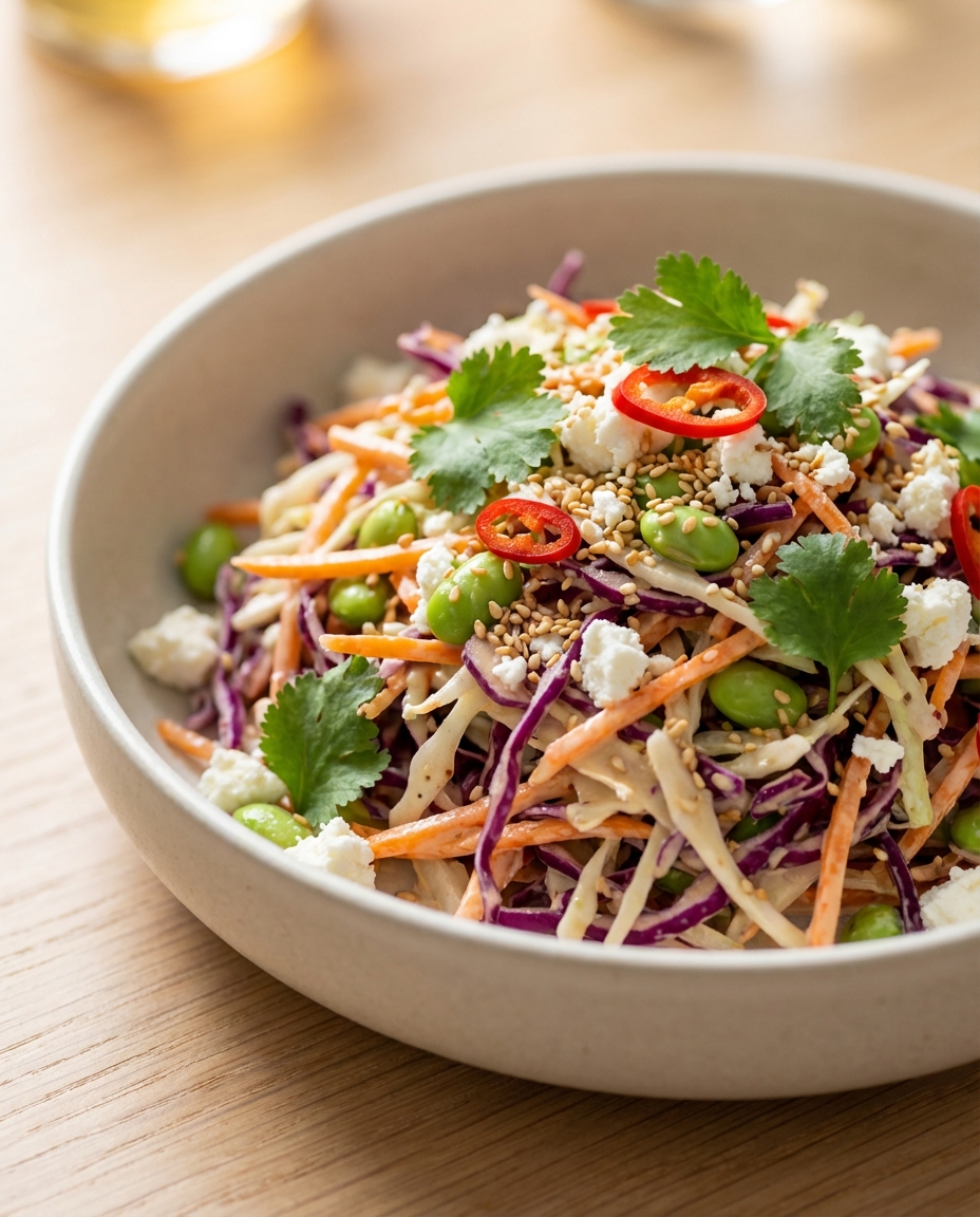 Asia Coleslaw mit Sesam-Dressing