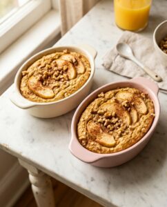Baked Oats mit Apfel und Zimt