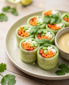 Gurken-Sushi Rolls ohne Reis: Dein Leichtgewicht für den Feierabend