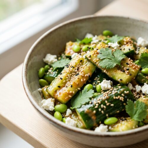 Asia-Gurkensalat Smashed Cucumber Style