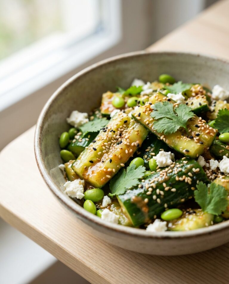 Asia-Gurkensalat Smashed Cucumber Style