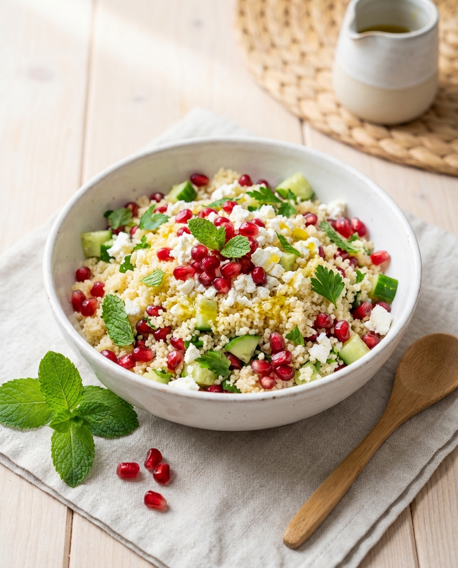 Couscous-Salat mit Granatapfel