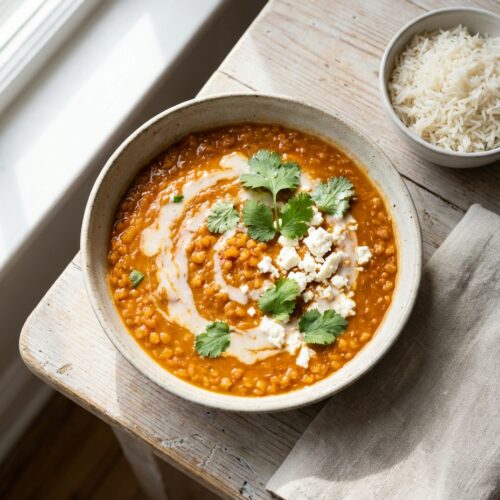 Indisches Linsen Dal mit Kokosmilch