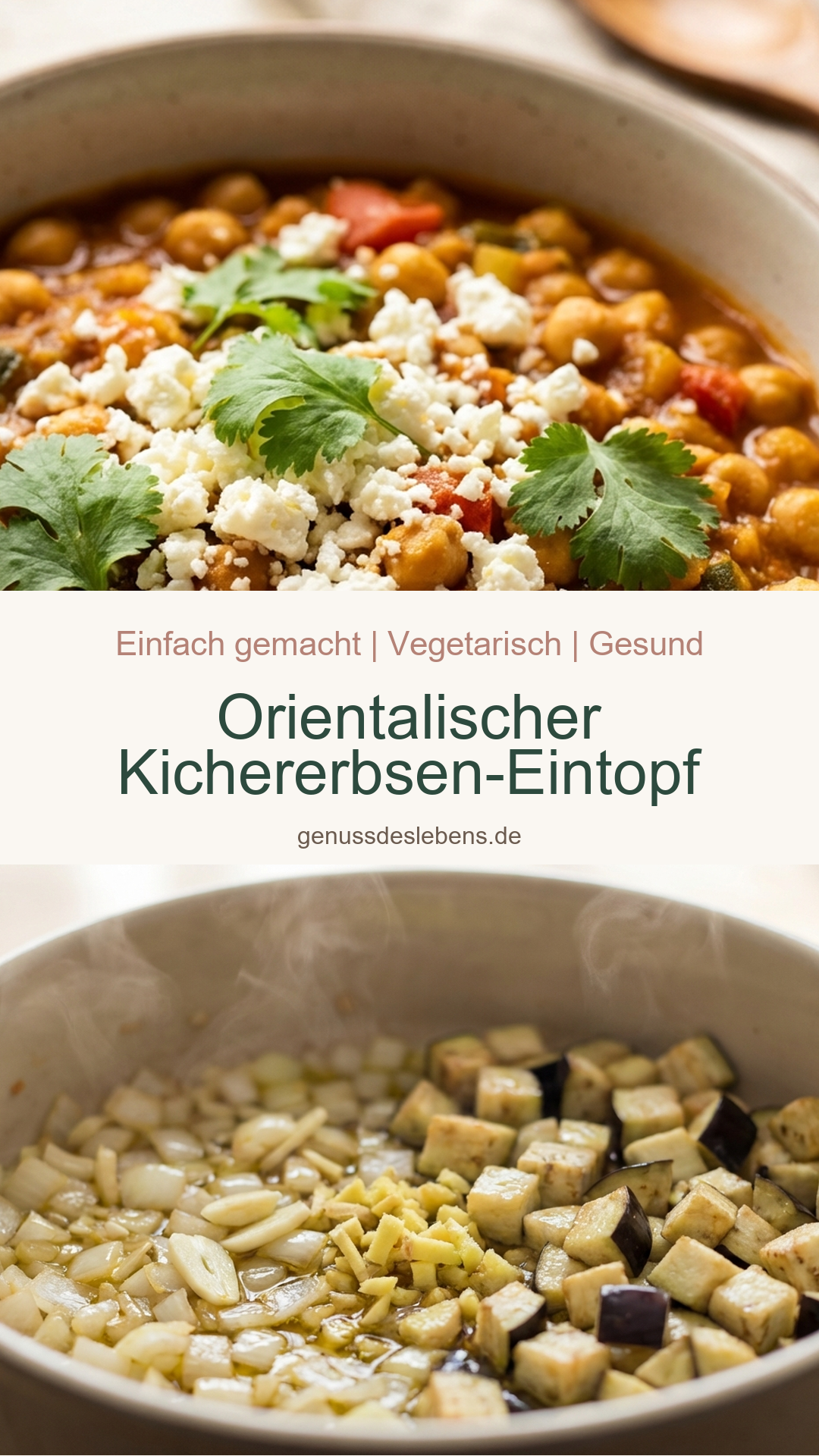 Orientalischer Kichererbsen-Eintopf - Pin für Pinterest