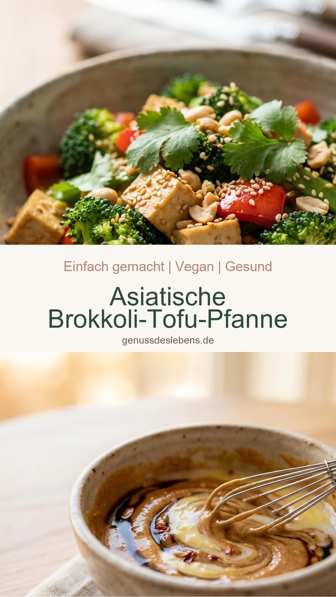 Asiatische Brokkoli-Tofu-Pfanne - Pin für Pinterest
