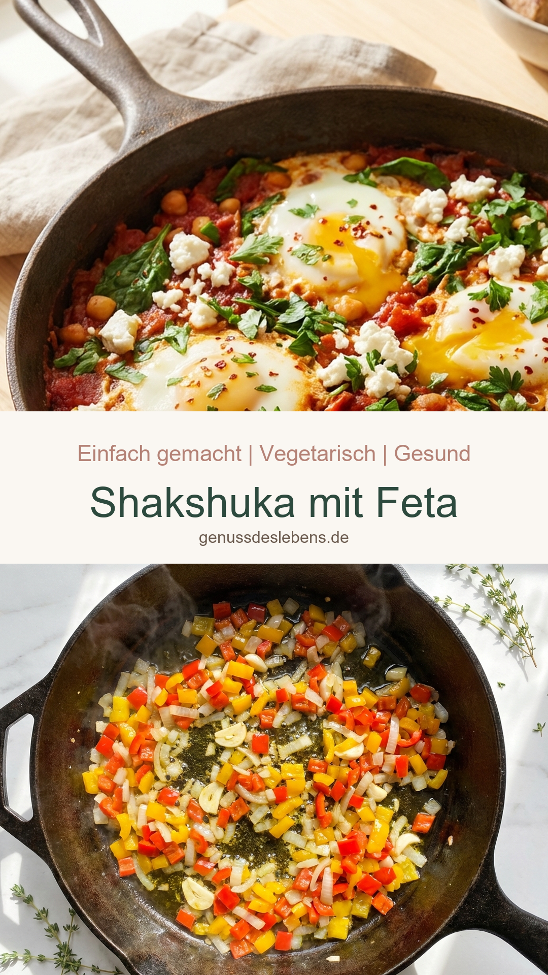 Shakshuka mit Feta - Pin für Pinterest