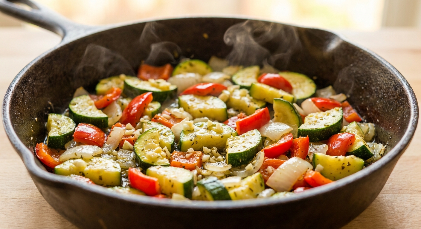 Mediterrane Gemüse-Frittata Zubereitung