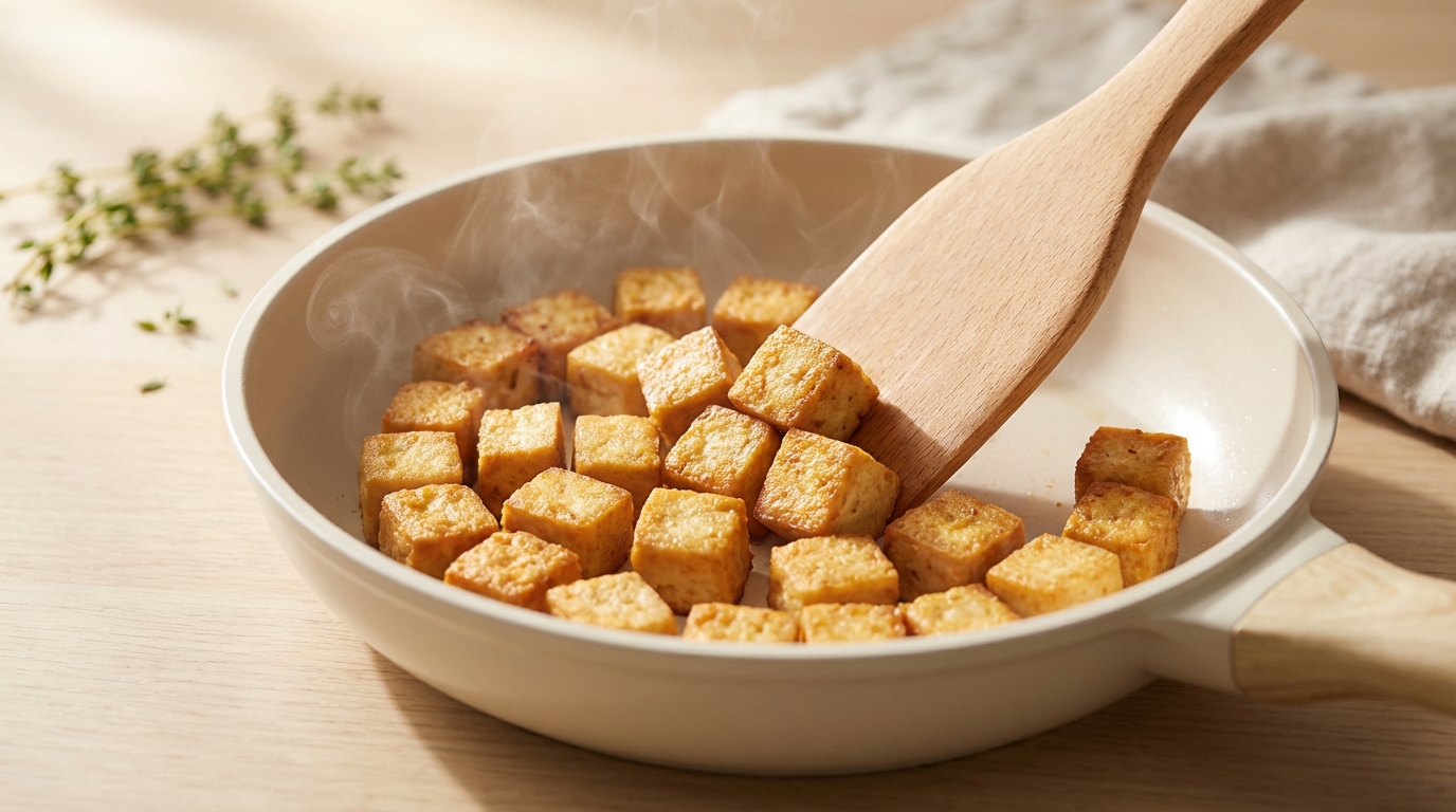 Blumenkohl-Reis-Bowl mit Erdnuss-Tofu Zubereitung