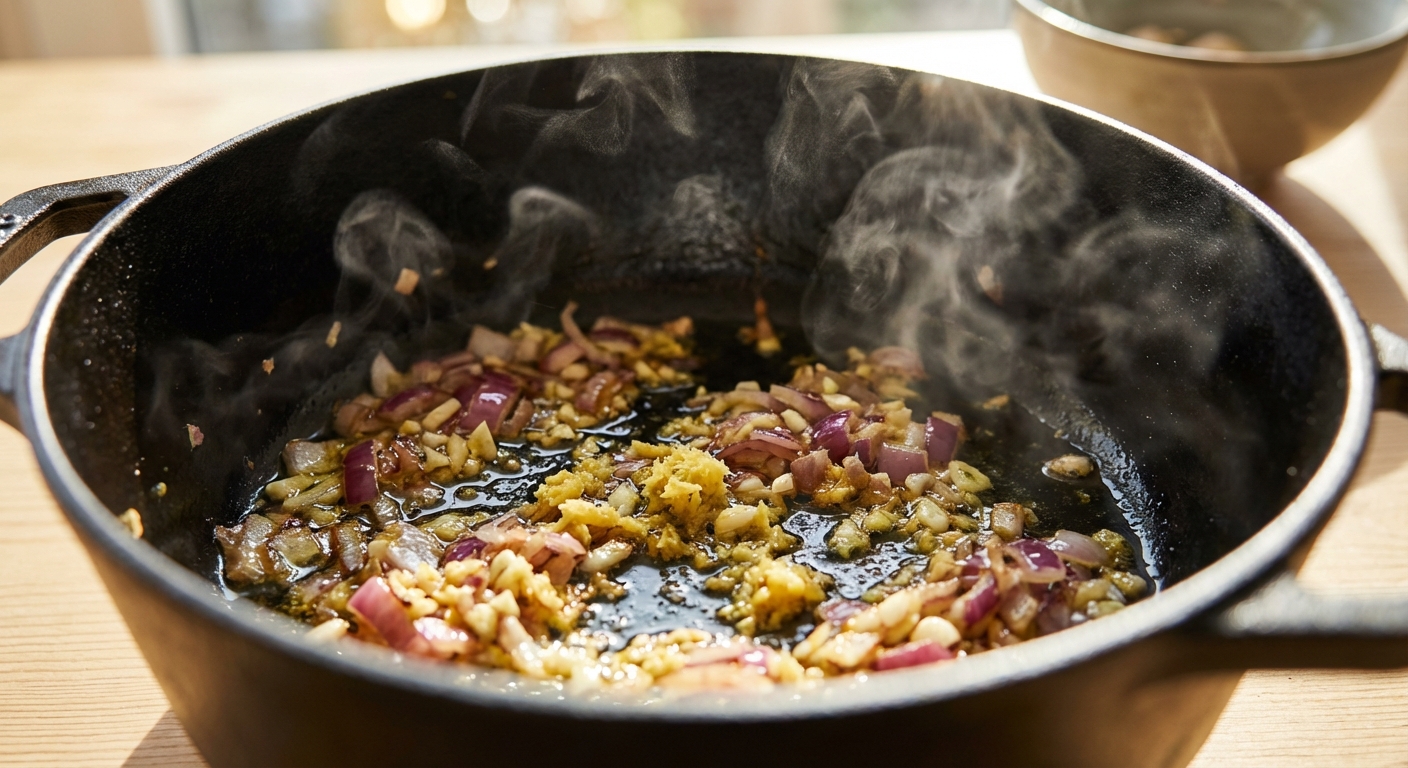 Süßkartoffel-Erdnuss-Eintopf Zubereitung