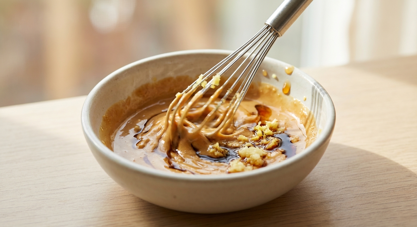 Asia Coleslaw mit Sesam-Dressing Zubereitung