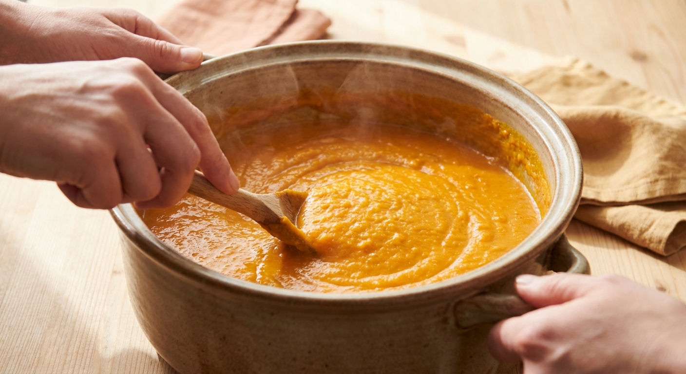 Süßkartoffel-Erdnuss-Eintopf Zubereitung