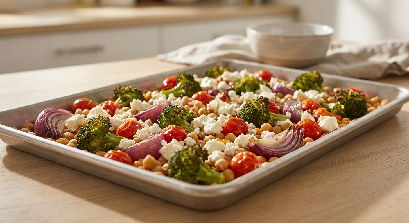 Ofengemüse-Platte mit überbackenem Feta Zubereitung