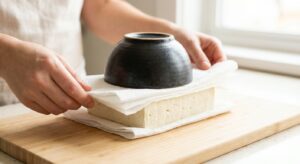 Blumenkohl-Reis-Bowl mit Erdnuss-Tofu - Schritt 1