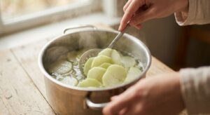 Kohlrabi-Schnitzel mit Gurkensalat und Kräuter-Dip - Schritt 1