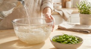 Thai-Glasnudelsalat mit Edamame - Schritt 1